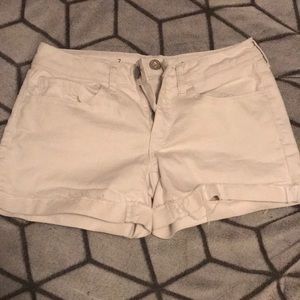 White Jean shorts